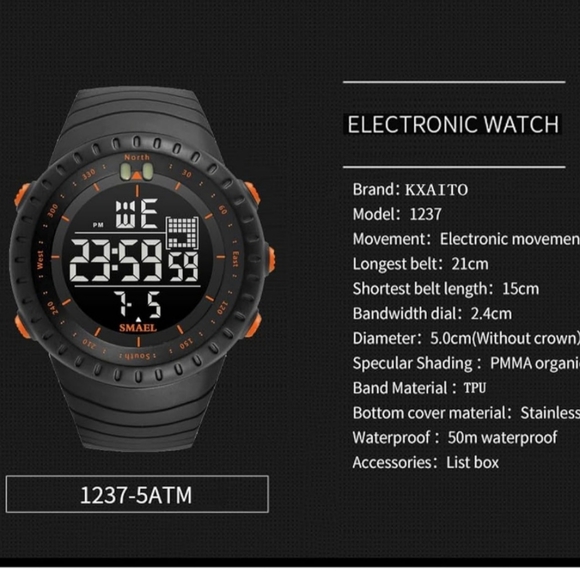 Men's Sports Outdoor Tactical Waterproof Military Watch Date and Multi F… - Picture 2 of 5